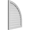 Ekena Millwork Quarter Round Top Right Surface Mount PVC Gable Vent w/ 2"W x 2"P Brickmould Sill Frame, 24"W x 32"H GVPQR24X3203SF - alternate 5